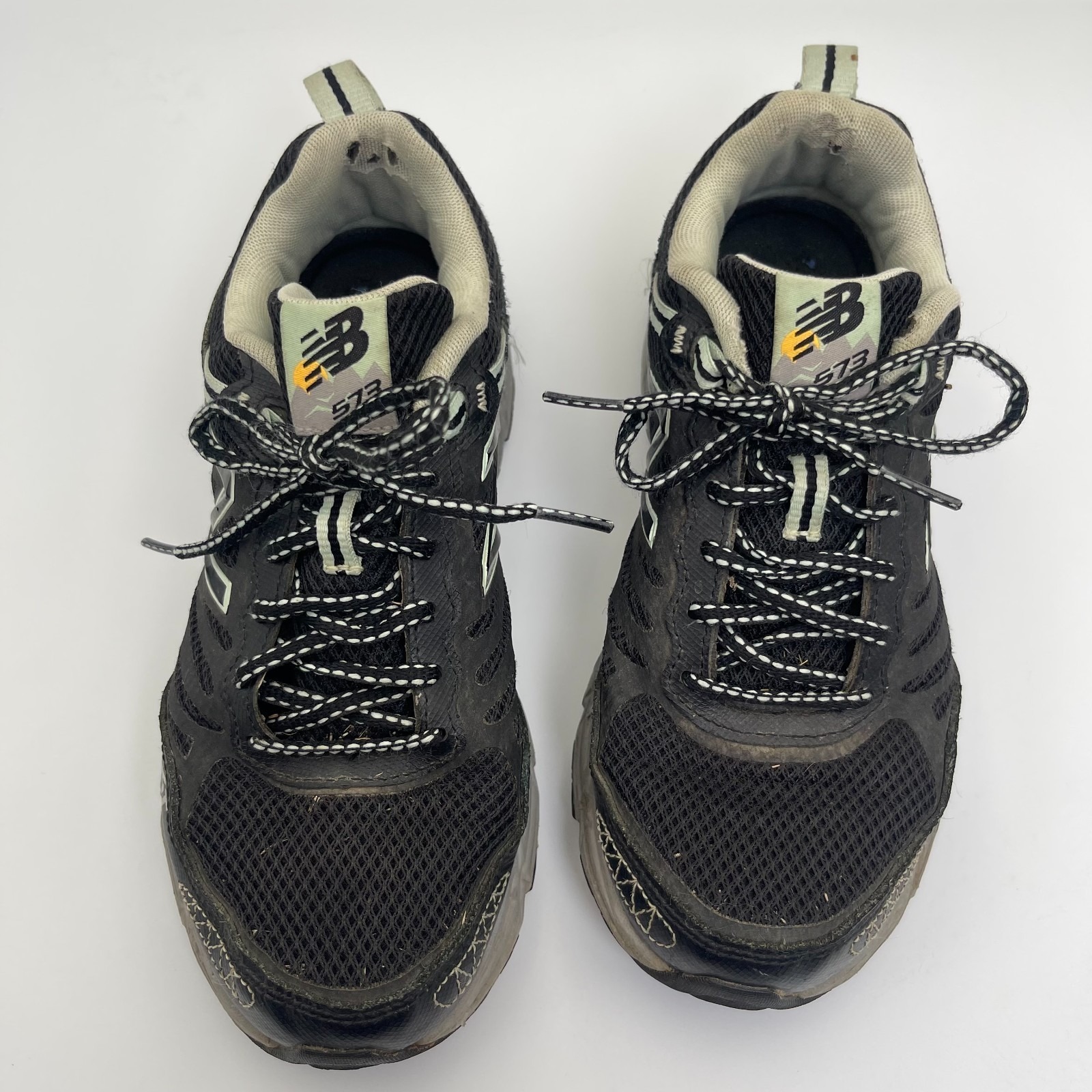 New Balance 573 All Terrain Wte573b3 Sneakers Womens 8d Black Gray Running Shoes